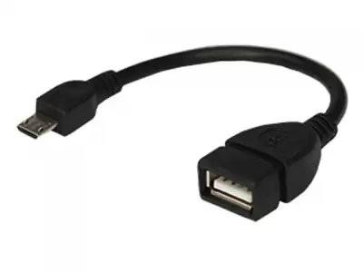 USB-кабель OTG micro USB на USB шнур 0,15M черный REXANT наличный и безналичный расчет