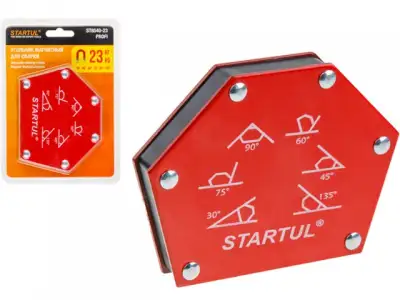 Угольник магнитный для сварки 23кг STARTUL PROFI (ST8540-23) (струбцина магнитная) наличный и безналичный расчет