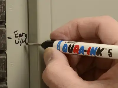 Маркер промышл. перманентный фетровый удлин. наконечник MARKAL DURA-INK 05 СИНИЙ (Толщина линии 1 мм. Цвет синий) наличный и безналичный расчет