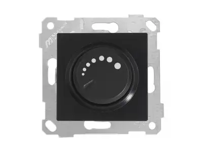 Выключатель поворотный (диммер) (скрытый, без рамки, винт. зажим, 1000Вт) черный, RITA, MUTLUSAN (220VAC, 100 - 1000VA,  50 Hz, IP20) наличный и безналичный расчет