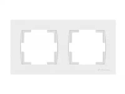 Рамка 2-ая горизонтальная белая, RITA, MUTLUSAN наличный и безналичный расчет