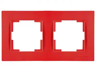 Рамка 2-ая горизонтальная красная, RITA, MUTLUSAN наличный и безналичный расчет