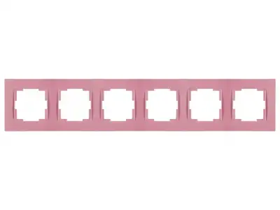 Рамка 6-ая горизонтальная розовая, RITA, MUTLUSAN наличный и безналичный расчет