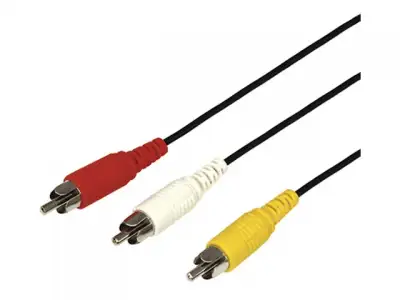 Шнур 3 RCA - 3 RCA, 1.5 м, черный REXANT наличный и безналичный расчет