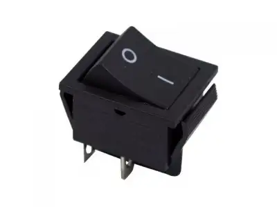 Выключатель клавишный 250V 15А (4с) ON-OFF черный (уп. 2 шт.) (RWB-501, SC-767) REXANT наличный и безналичный расчет
