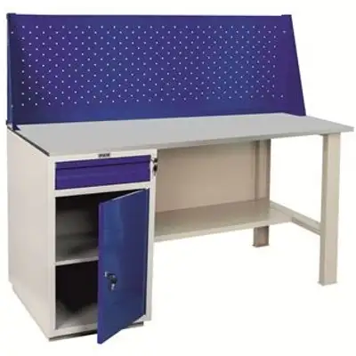 Верстак слесарный однотумбовый WD-2 с экраном L=120 наличный и безналичный расчет