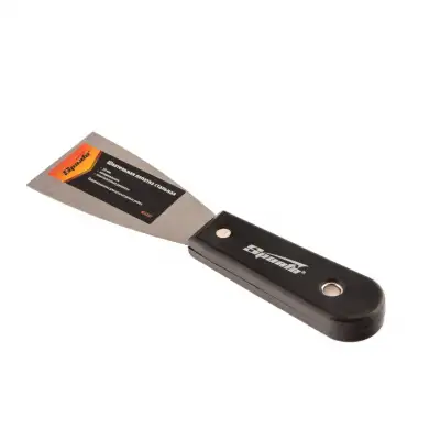 Шпательная лопатка стальная, 50 мм, полированная, пластмассовая ручка Sparta наличный и безналичный расчет