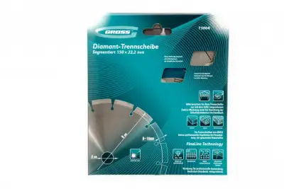 Диск алмазный, 150 х 22.2 мм, лазерная приварка сегментов, сухая резка Gross наличный и безналичный расчет