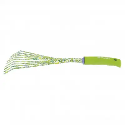 Грабли веерные 9 - зубые, 75 х 385 мм, стальные, пластиковая рукоятка, Flower Green, Palisad наличный и безналичный расчет