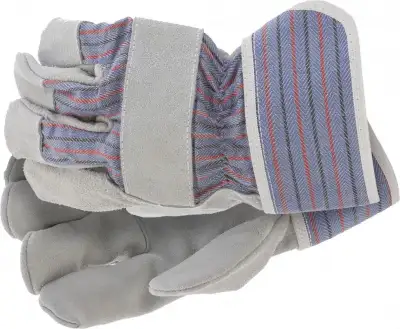 Перчатки спилковые комбинированные, размер XL, Сибртех наличный и безналичный расчет