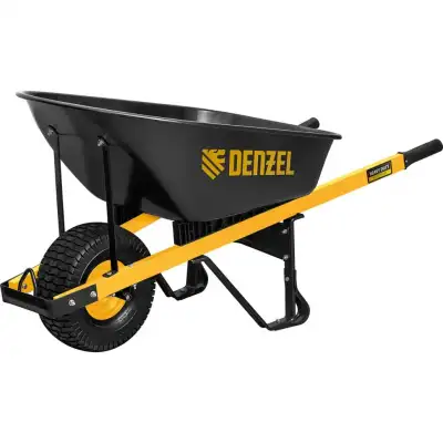 Тачка строительная, усиленная, объем 140 л, 230 кг, колесо 15х6.00-6 Denzel наличный и безналичный расчет
