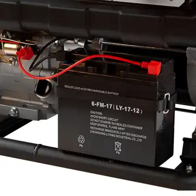 Генератор бензиновый PS 80 EA, 8.0 кВт, 230 В, 25 л, коннектор автоматики, электростартер Denzel наличный и безналичный расчет