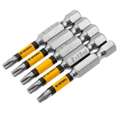 Набор бит, T15x50, 5 шт.// Denzel наличный и безналичный расчет