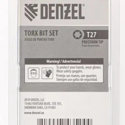 Набор бит, T27x50, 5 шт.// Denzel наличный и безналичный расчет