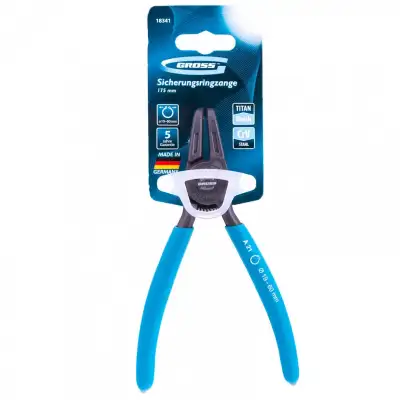 Съемник, 165 мм, для внешних стопорных колец (19-60 мм), изогнутые губки (разжим) Gross наличный и безналичный расчет