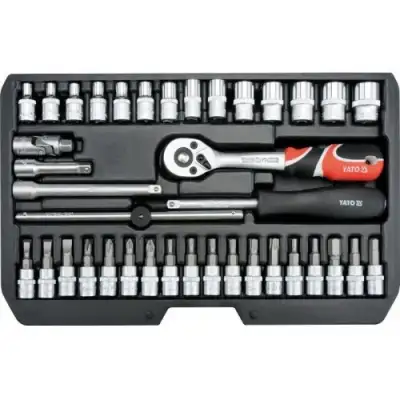 Набор инструмента  1/4" (38пр.) CrV "Yato" наличный и безналичный расчет