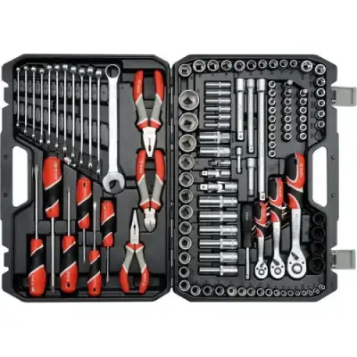 Набор инструмента 1/2", 3/8", 1/4" XXL (129пр.) CrV "Yato" наличный и безналичный расчет
