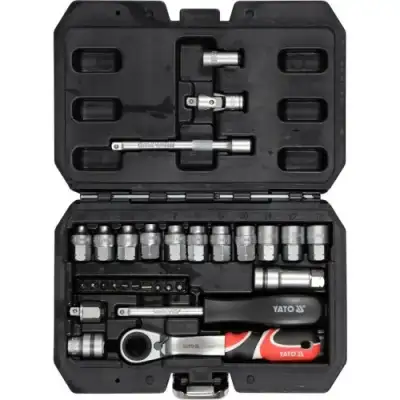 Набор инструмента  1/4" SPLINE (29пр.) CrV "Yato" наличный и безналичный расчет