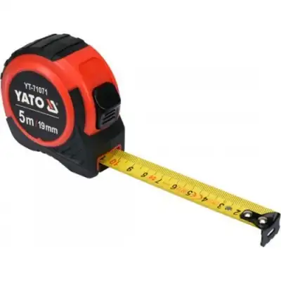 Рулетка 5мх19мм NYLON, ABS (бытовая) "Yato" наличный и безналичный расчет