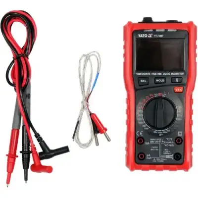 Цифровой мультиметр 0-750V + True RMS + V.F.D., LCD 9999 "Yato" наличный и безналичный расчет