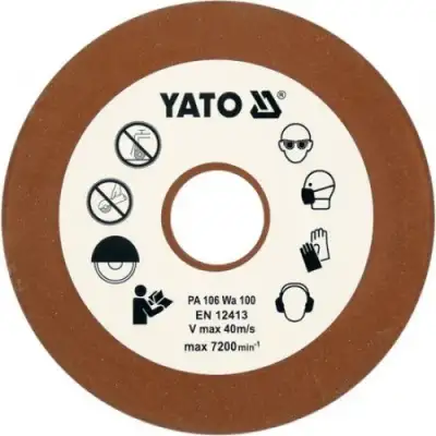Круг для заточки цепей 108х23х3,2мм Р100 "Yato" наличный и безналичный расчет