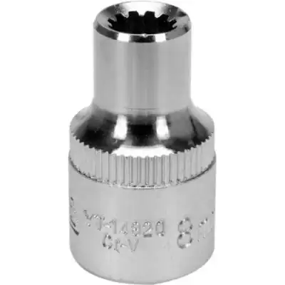 Головка торцевая spline 1/2" 6гр.  8мм L38мм CrV на держателе "Yato" наличный и безналичный расчет