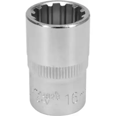 Головка торцевая spline 1/2" 6гр. 16мм L38мм CrV на держателе "Yato" наличный и безналичный расчет