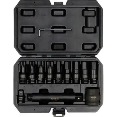 Головки-Насадки ударные 3/4" HEX/TORX (набор 12пр) "Yato" наличный и безналичный расчет