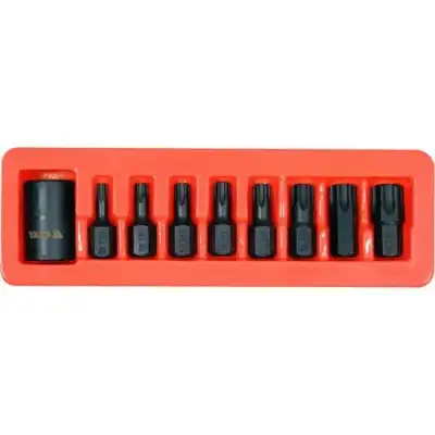 Головки-Насадки ударные 1/2" TORX Т30-T70, CrMo, CrV, S2 (набор 9пр.) "Yato" наличный и безналичный расчет
