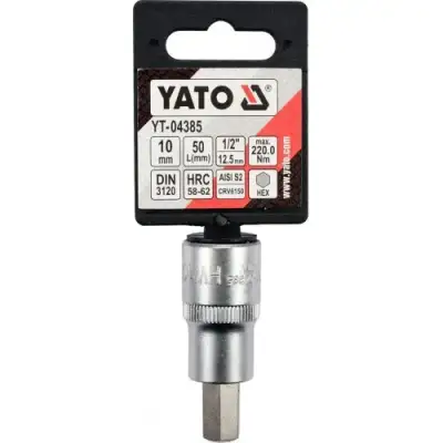 Головка 1/2" - вставка HEX 10 L55мм "Yato" наличный и безналичный расчет