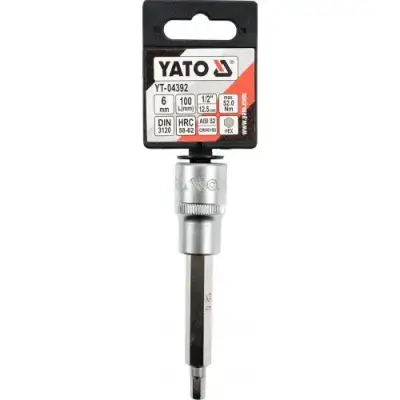Головка 1/2" - вставка HEX  6 L100мм "Yato" наличный и безналичный расчет