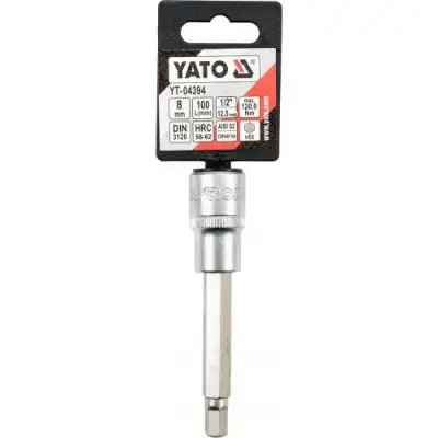 Головка 1/2" - вставка HEX  8 L100мм "Yato" наличный и безналичный расчет