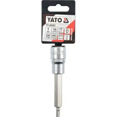 Головка 1/2" - вставка HEX  5 L100мм "Yato" наличный и безналичный расчет