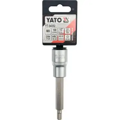 Головка 1/2"- вставка  M8 L100мм "Yato" наличный и безналичный расчет