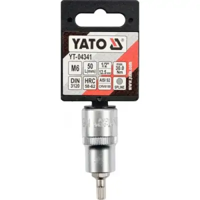 Головка 1/2"- вставка   M6 L55мм "Yato" наличный и безналичный расчет
