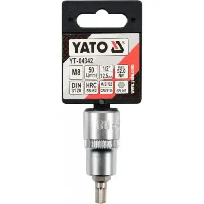 Головка 1/2"- вставка   М8 L55мм "Yato" наличный и безналичный расчет