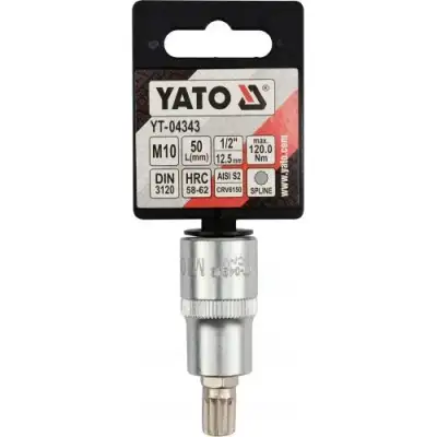 Головка 1/2"- вставка  M10 L55мм "Yato" наличный и безналичный расчет
