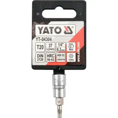 Головка  1/4" - вставка Т20 L37мм "Yato" наличный и безналичный расчет