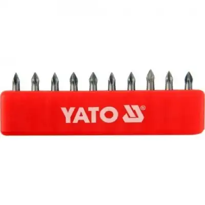 Бита PH0х25мм 1/4" (10шт) S2 HRC58-62 "Yato" наличный и безналичный расчет