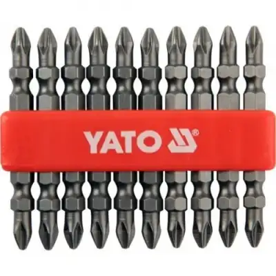 Бита PH2х65мм 1/4" (10шт) S2 HRC58-62 "Yato" наличный и безналичный расчет