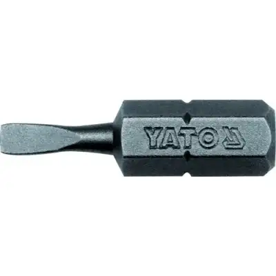 Бита 3,0мм 1/4"х25мм (50шт) S2 HRC58-62 "Yato" наличный и безналичный расчет