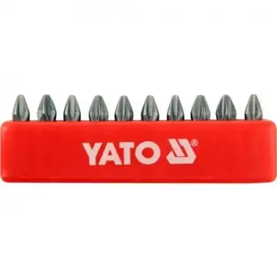 Бита PH2х25мм 1/4" (10шт) S2 HRC58-62 "Yato" наличный и безналичный расчет