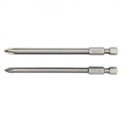 Биты PH1; PH2 1/4"х100мм (2шт) S2 HRC58-62 "Yato" наличный и безналичный расчет