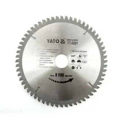Диск пильный по алюминию 210/30 72T с твердосплавными напайками "Yato" наличный и безналичный расчет