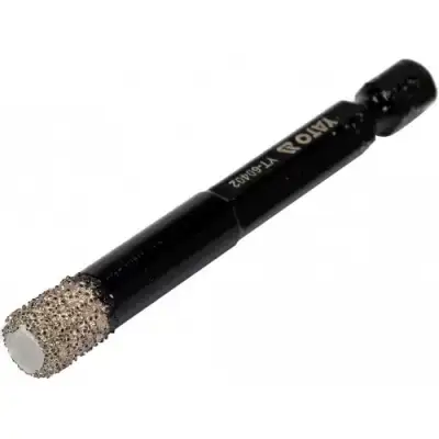 Сверло алмазное по плитке с хвостовиком HEX  8.0x65мм "Yato" наличный и безналичный расчет