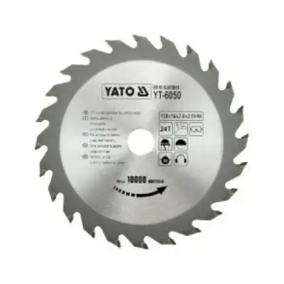 Диск пильный по дереву 130/16 24T с твердосплавными напайками "Yato" наличный и безналичный расчет