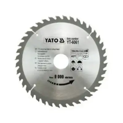 Диск пильный по дереву 184/30 40T с твердосплавными напайками "Yato" наличный и безналичный расчет