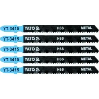 Полотна для электролобзика по металлу и Al 75x100x1,0мм 24-10TPI (5шт) "Yato" наличный и безналичный расчет