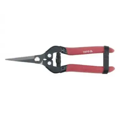 Секатор для обрезки бутонов d15мм прямое лезвие 190мм SK5 "Yato" наличный и безналичный расчет
