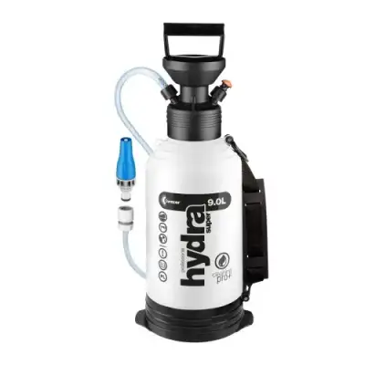 Ручной опрыскиватель Hydra Super Cleaning Pro+ объем 9л., компрессионный "Kwazar" наличный и безналичный расчет